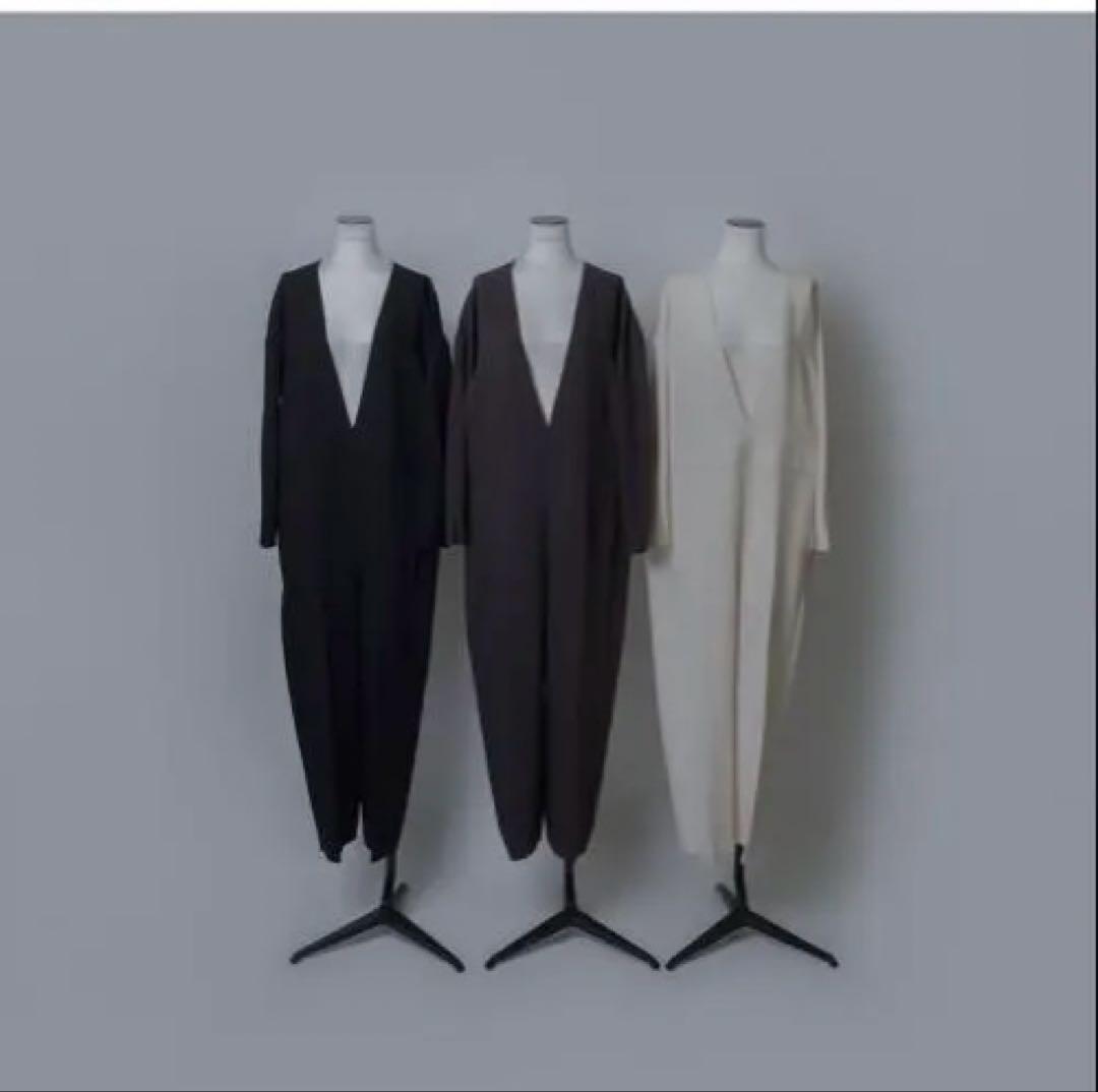 LOHEN /ＶNECK COMBINASON Ｖネックコンビネゾン36茶