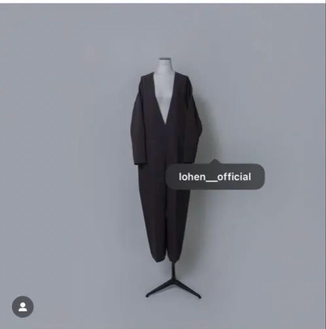LOHEN /ＶNECK COMBINASON Ｖネックコンビネゾン36茶