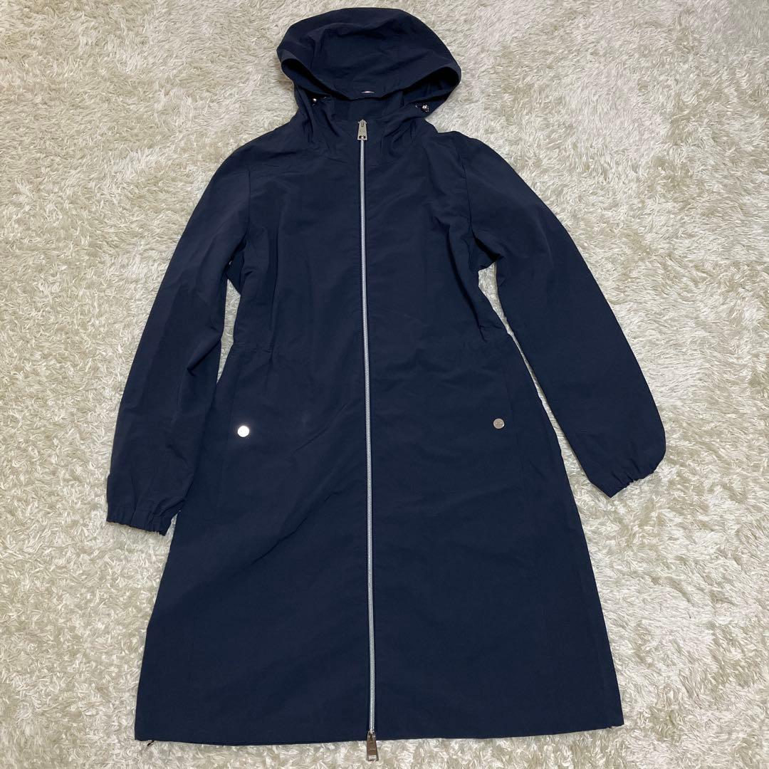 HERNO ナイロン ジップ フードコート 40