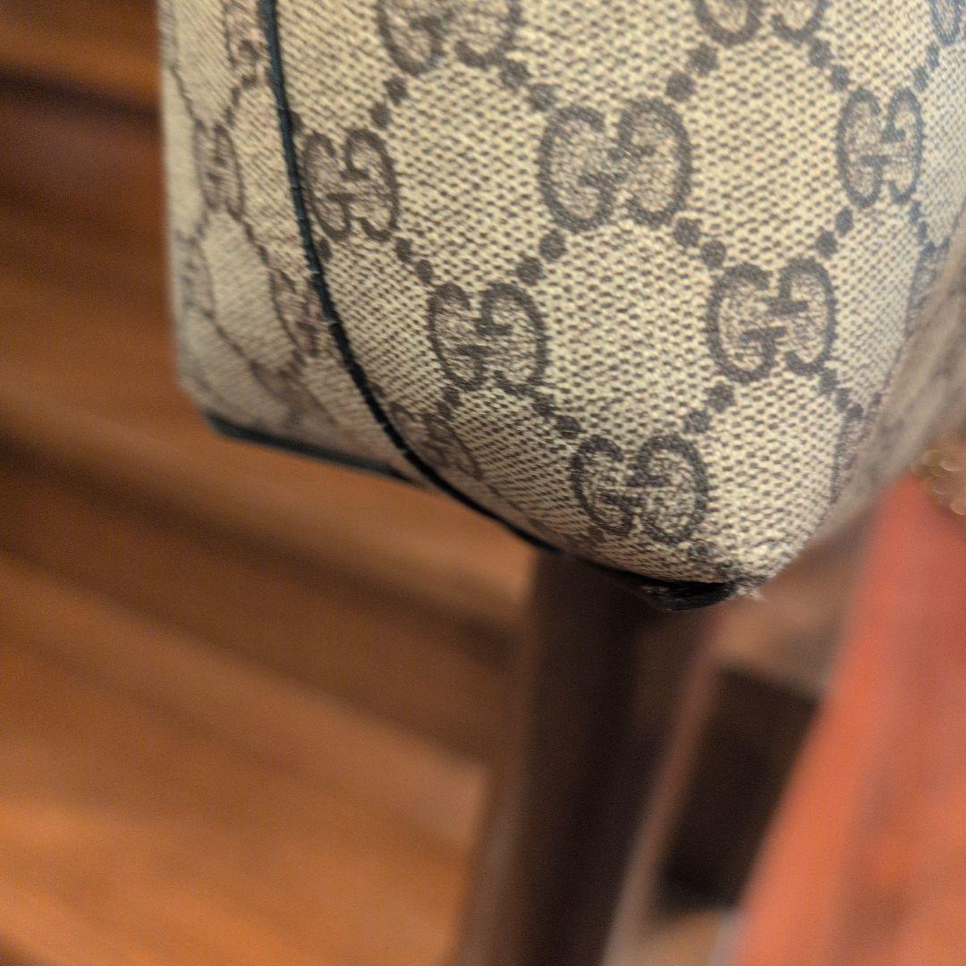 GUCCI GGキャンバス トートバッグ ベージュ/ブラックリバーシブル