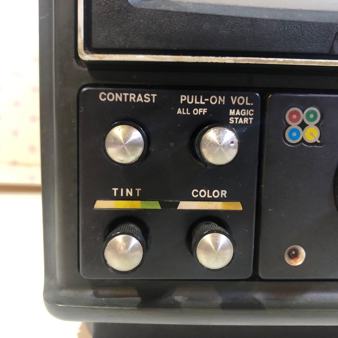 昭和レトロ NationalカラーテレビTH8-V5 通電確認済み