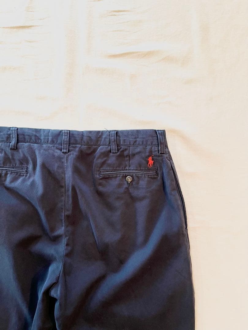 【古着の王道】ラルフローレン ポロチノ ネイビー 90s