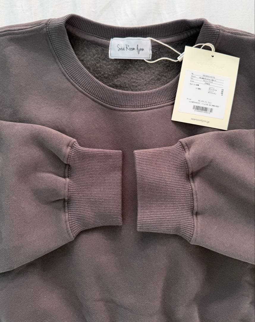 新品SeaRoomlynn VOLUMEスウェット ショートプルオーバー