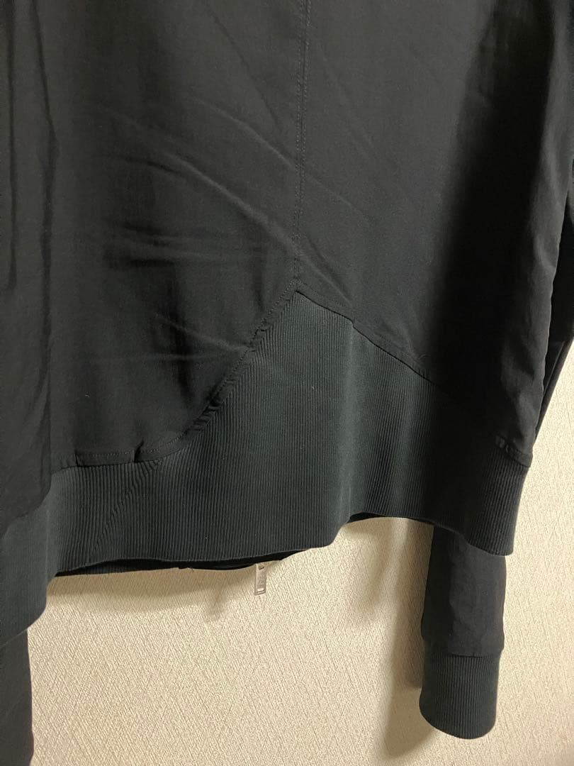 Thomkromストレッチ スリム ボンバージャケット ブラック サムホール