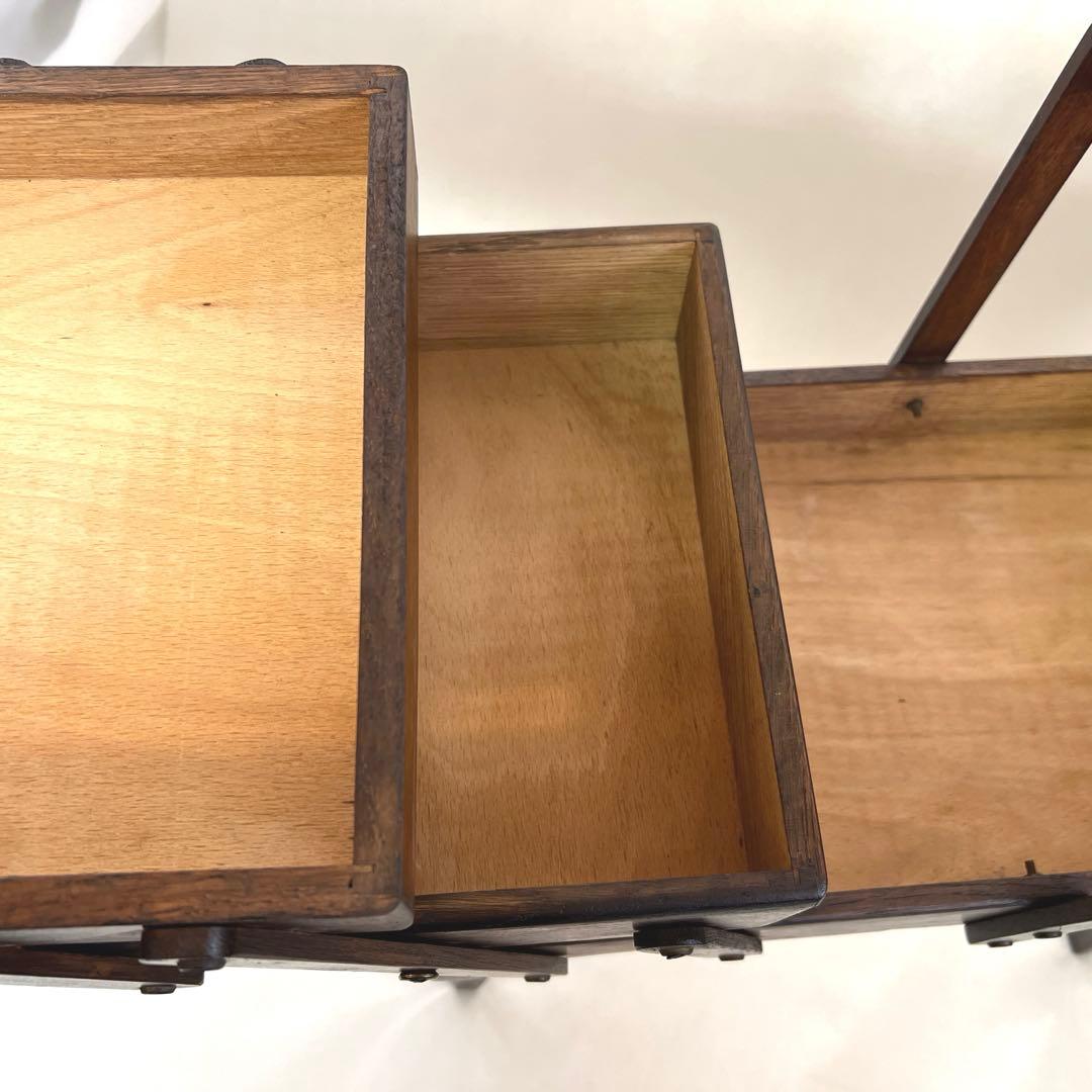 猫脚・ソーイングボックス・フランスアンティーク・小物入れ