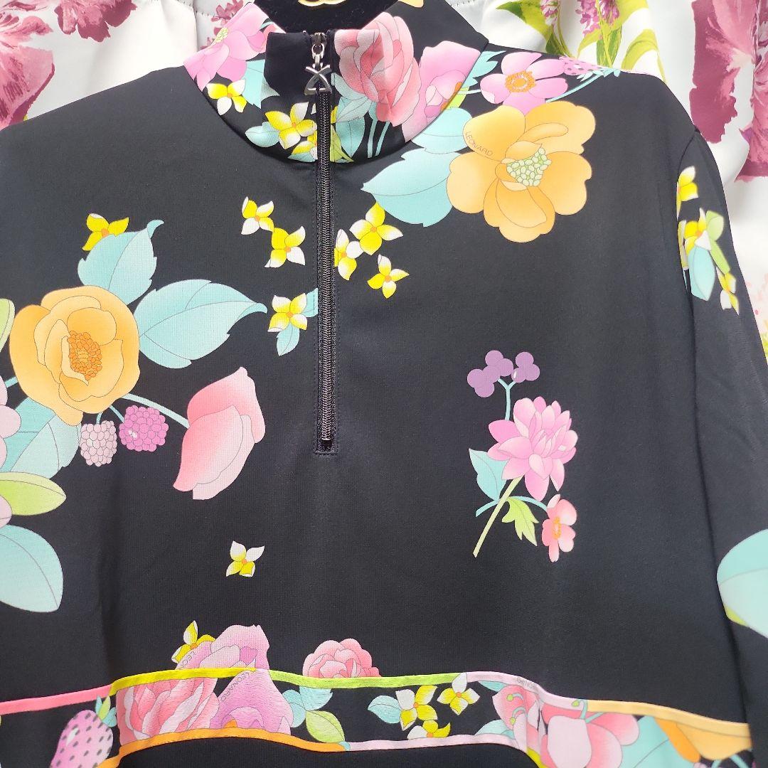 未使用タグ付き　近年タグ　希少サイズ42 レオナール　ブラウス　花柄　チュニック