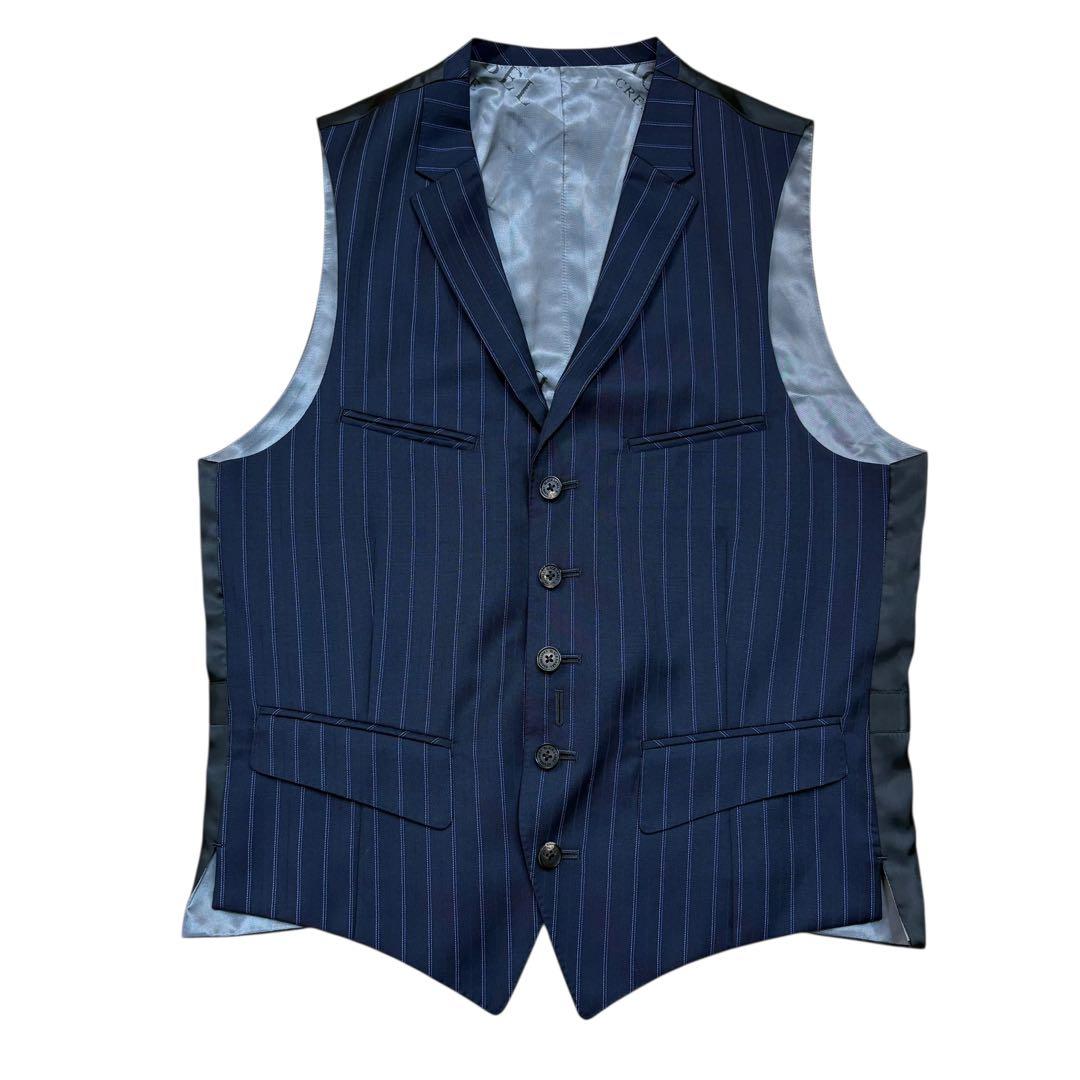 極美品 ブラックレーベルクレストブリッジ スリーピース スーツ 御幸毛織