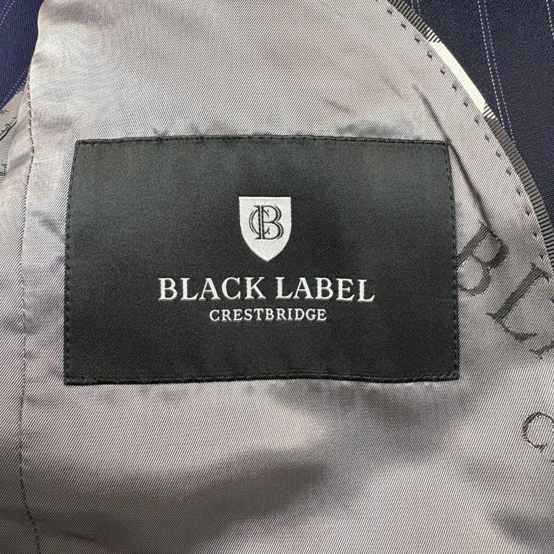 極美品 ブラックレーベルクレストブリッジ スリーピース スーツ 御幸毛織
