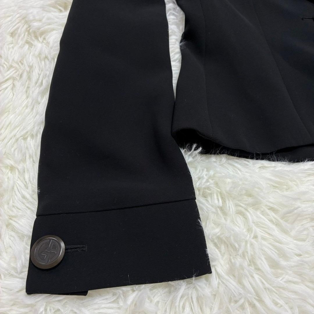 【イタリア製 美品✨】ジョルジオアルマーニ テーラードジャケット ブラック