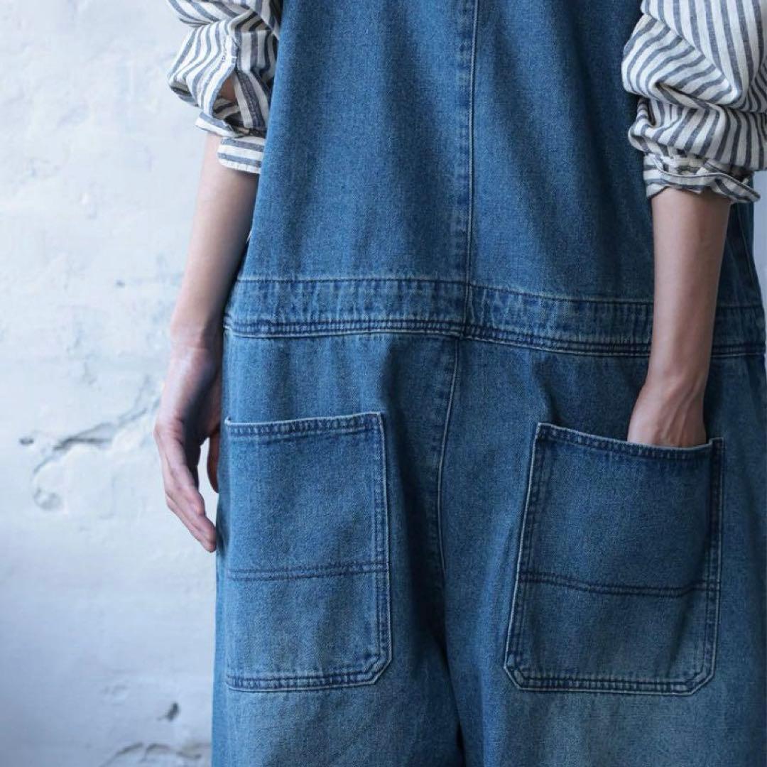 【新品】soulberry　ソウルベリー　店長のデニムなサロペット　M