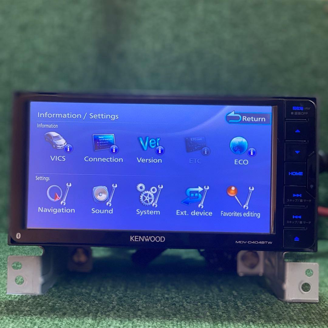 カーナビ KENWOOD MDV-D404BTW Bluetooth