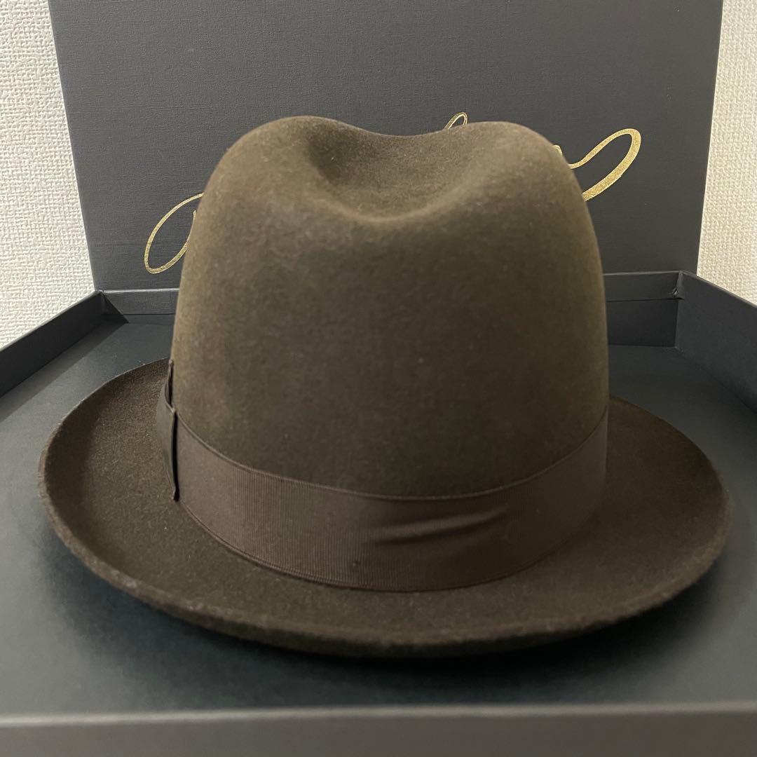 Borsalino ボルサリーノ　ハット　フェルト帽　ブラウン