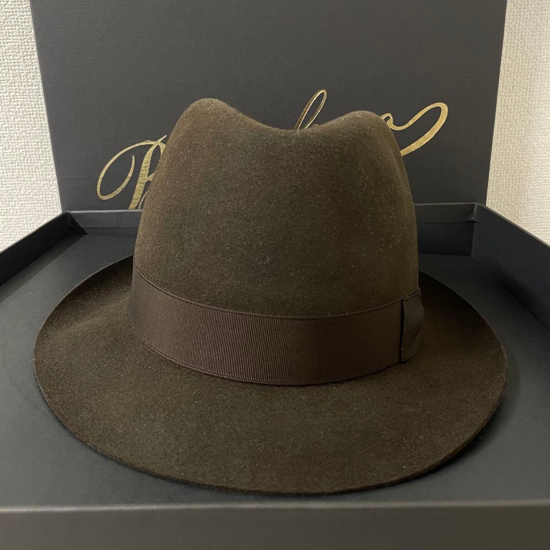 Borsalino ボルサリーノ　ハット　フェルト帽　ブラウン