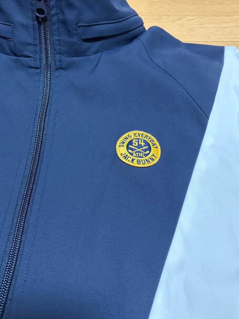 美品Jack Bunny!! ジャックバニー　ゴルフナイロンジャケット Lサイズ