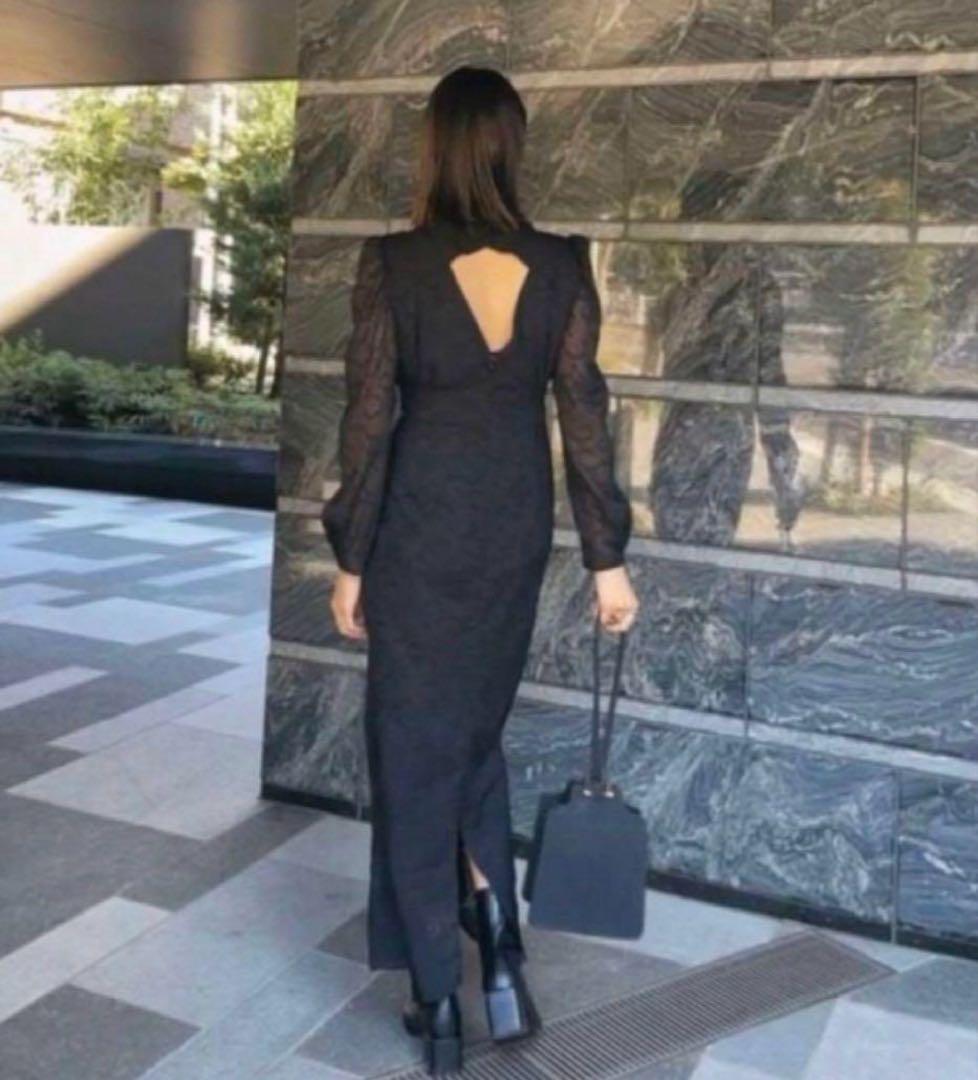 Knuth Marf 背中開きシアードレス M 結婚式 オケージョンドレス