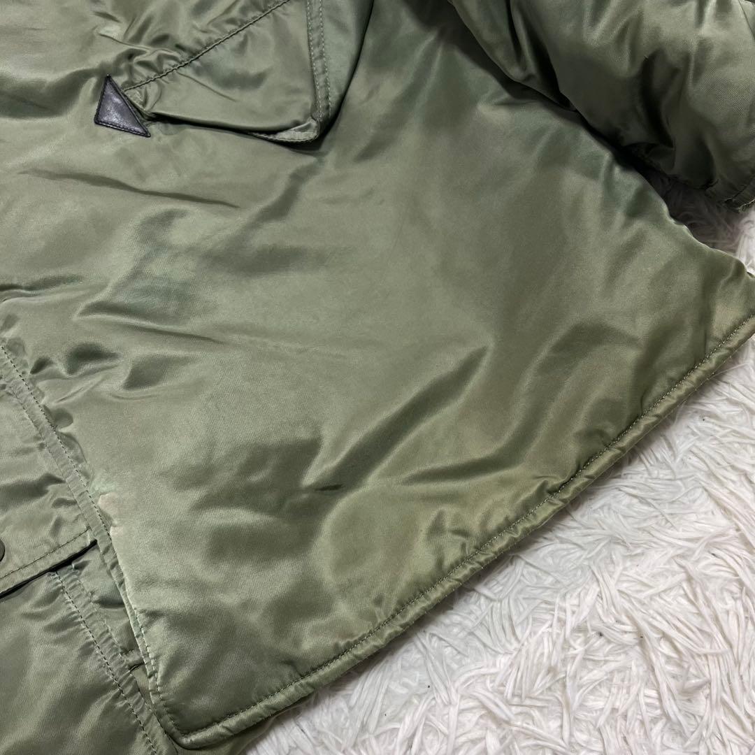 ALPHA アルファ　N-3B ミリタリージャケット L オリーブグリーン