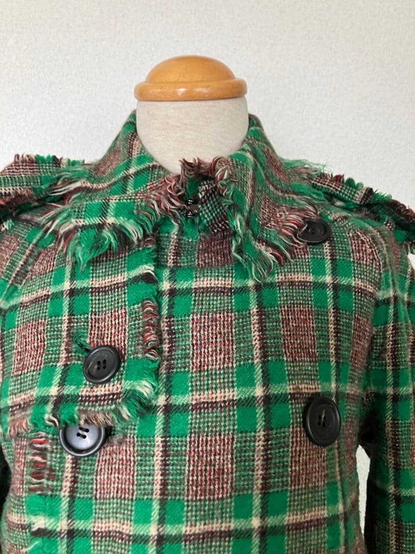 ジュンヤワタナベコムデギャルソンマンピンク ダブルブレストジャケット ベルトなし