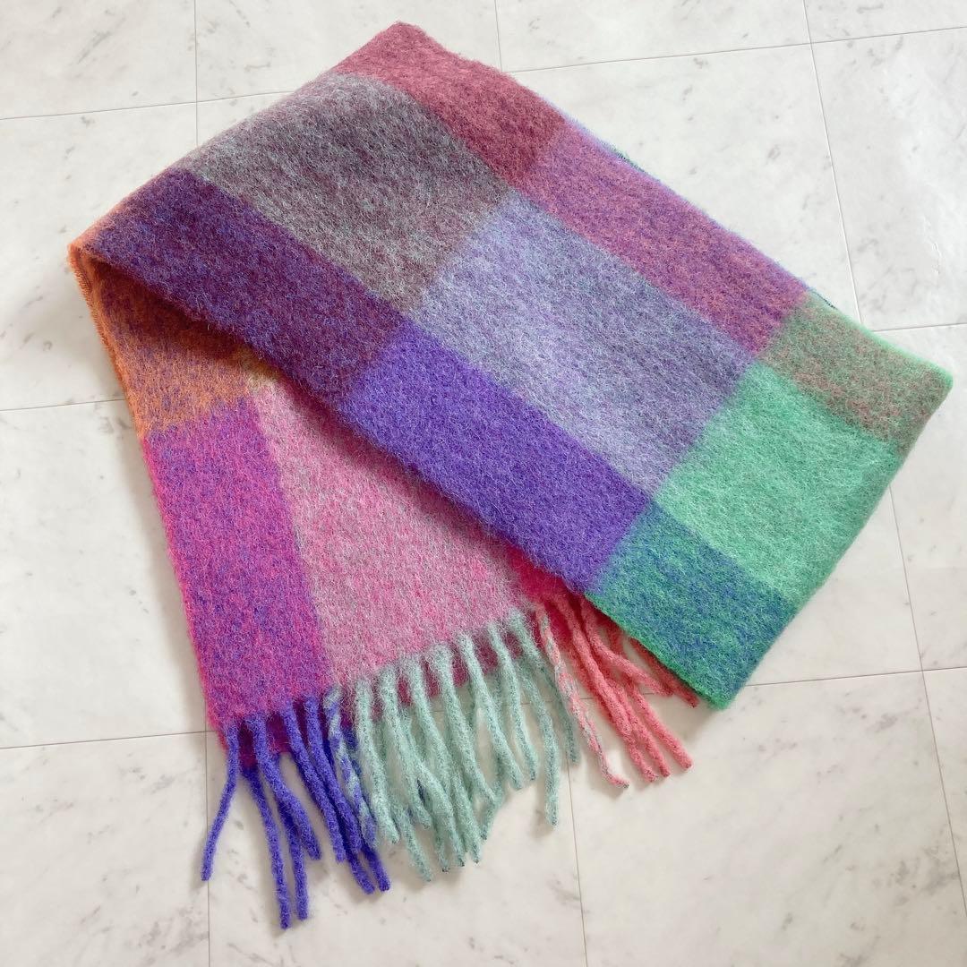 タグ付新品　ウールリッチ　マルチカラー　マフラー　ストール　スカーフ　イタリア製