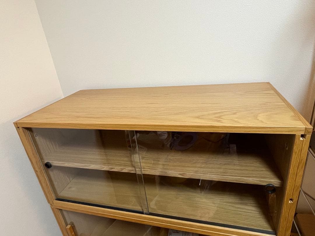 無印　ステンレスユニットシェルフ　引き戸