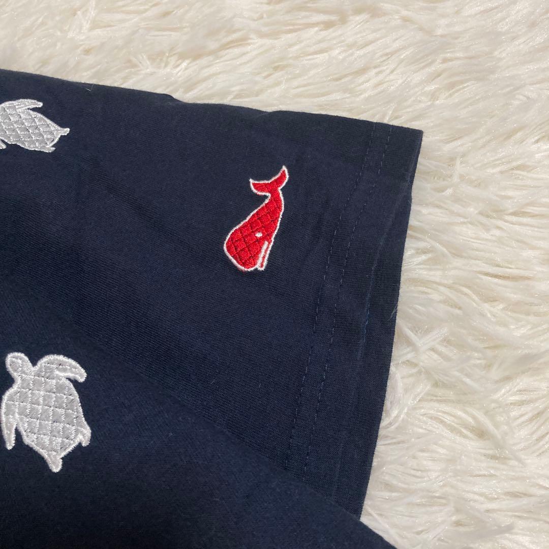 専用THOM BROWNE クジラ柄Tシャツ ネイビー L イラスト 海 鯨