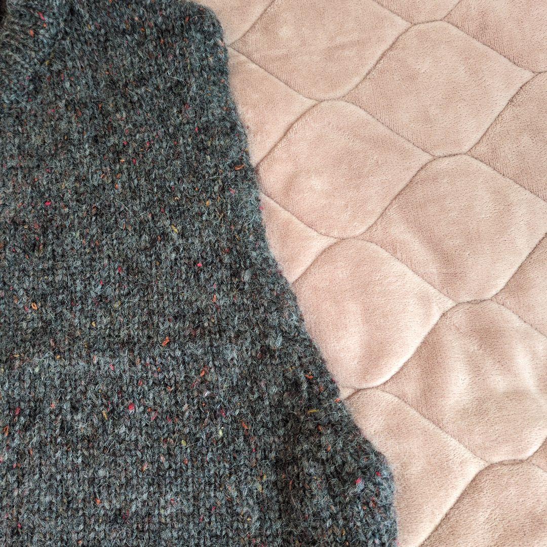 かぐれ　カラーネップアルパカ ベスト　チャコール　美品