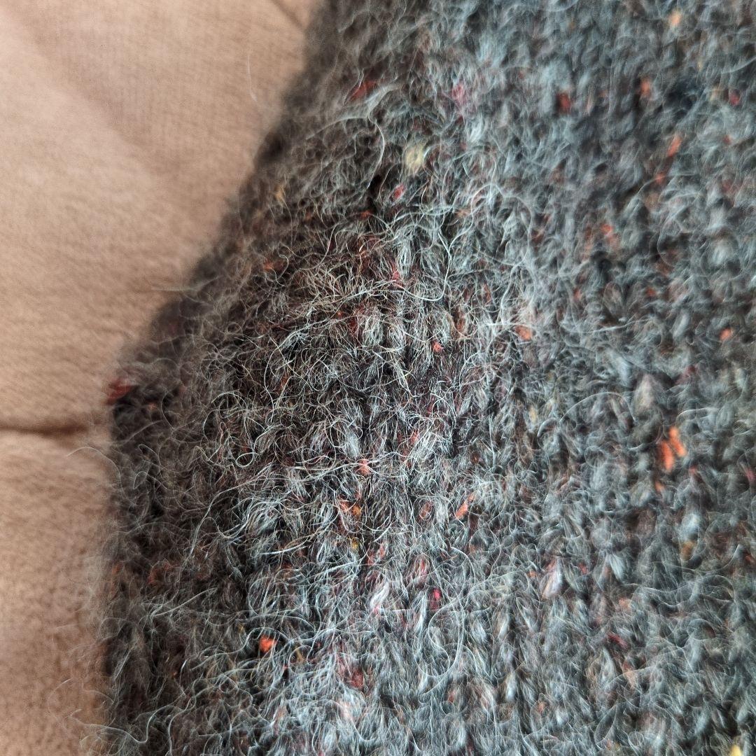 かぐれ　カラーネップアルパカ ベスト　チャコール　美品