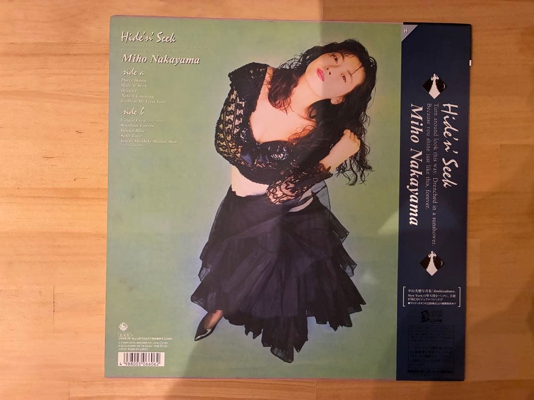 中山美穂 / HIDE'N SEEK LPレコード