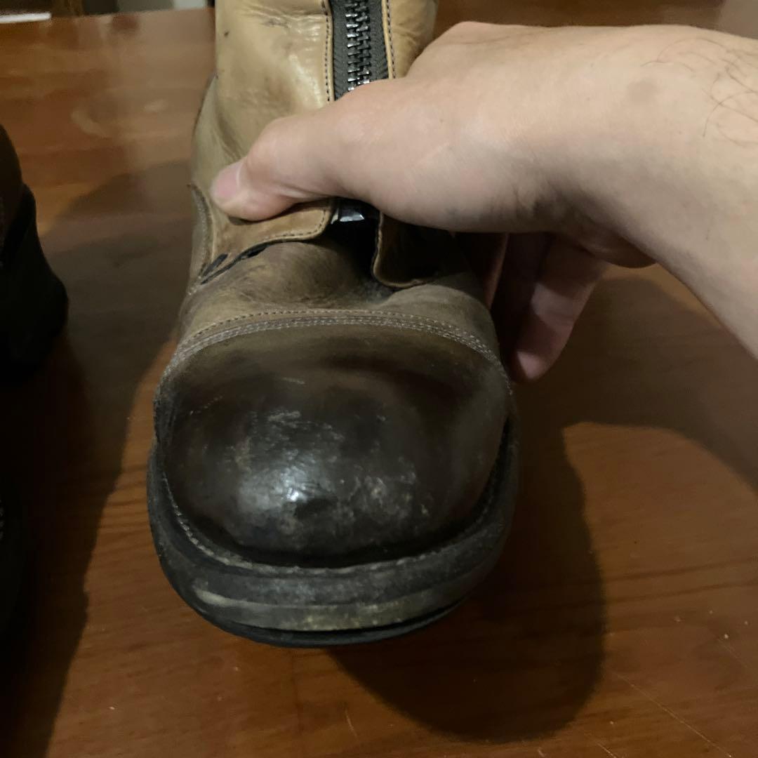 アルフレッドバニスター ライダースブーツ ベージュ