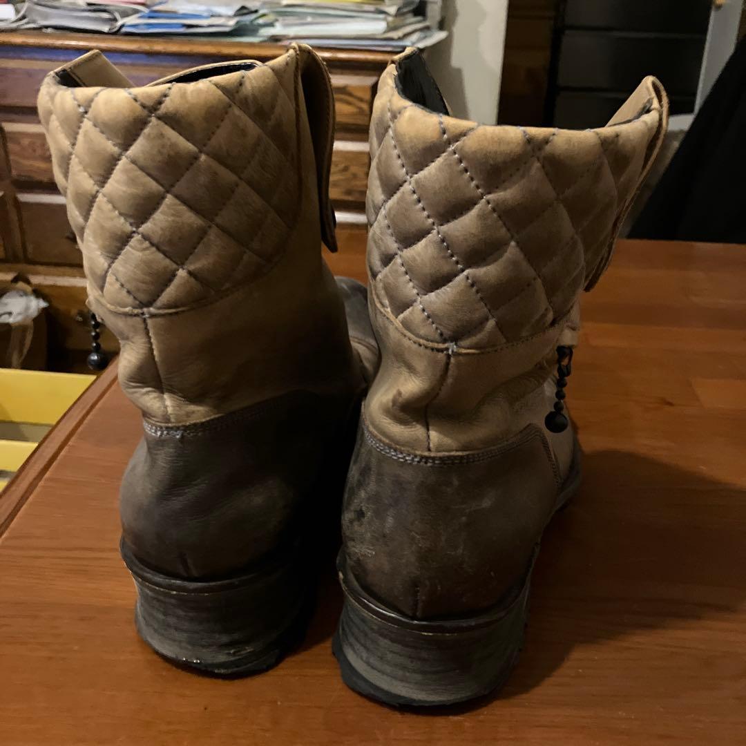 アルフレッドバニスター ライダースブーツ ベージュ