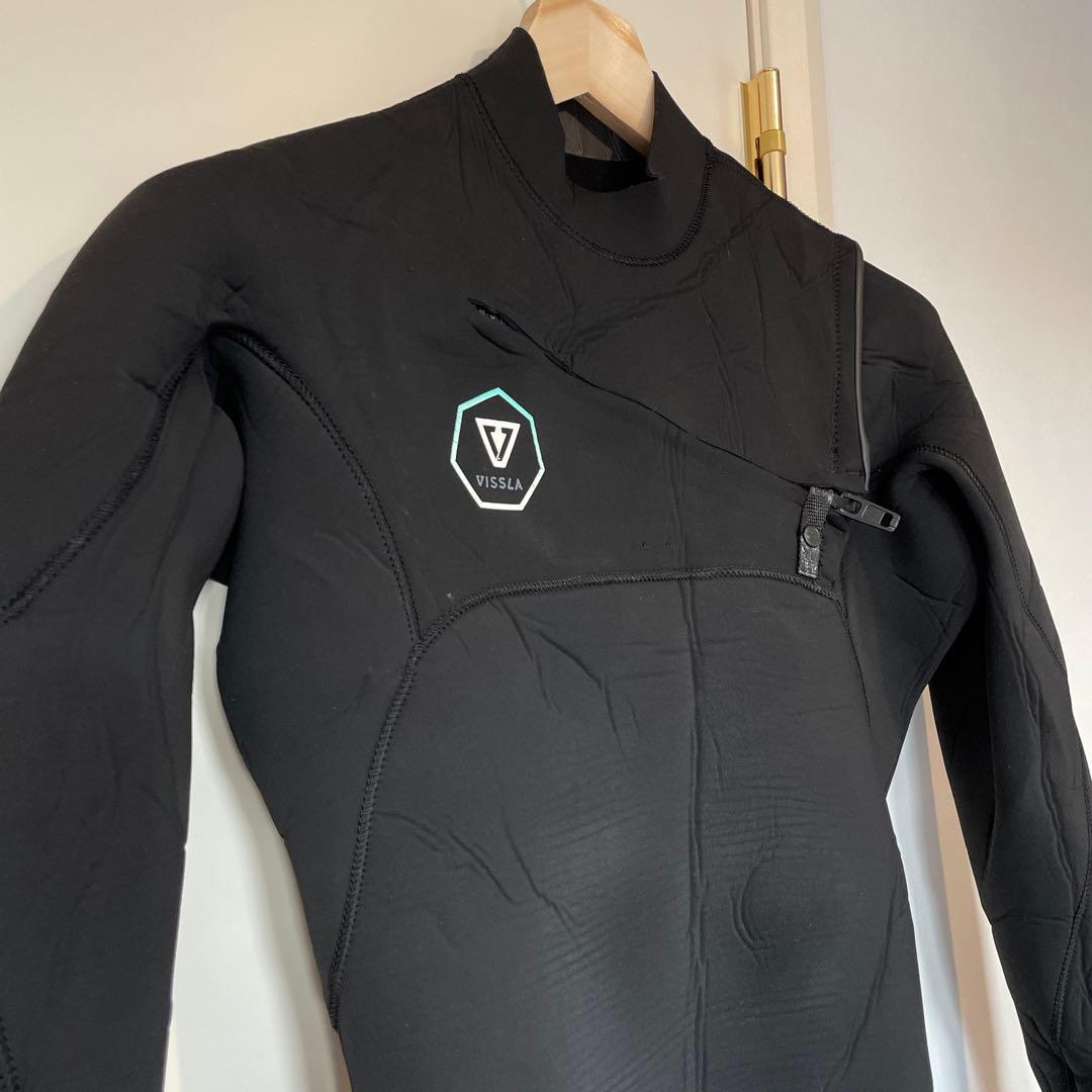 VISSLA ブラック フルスーツ ジッパー付き