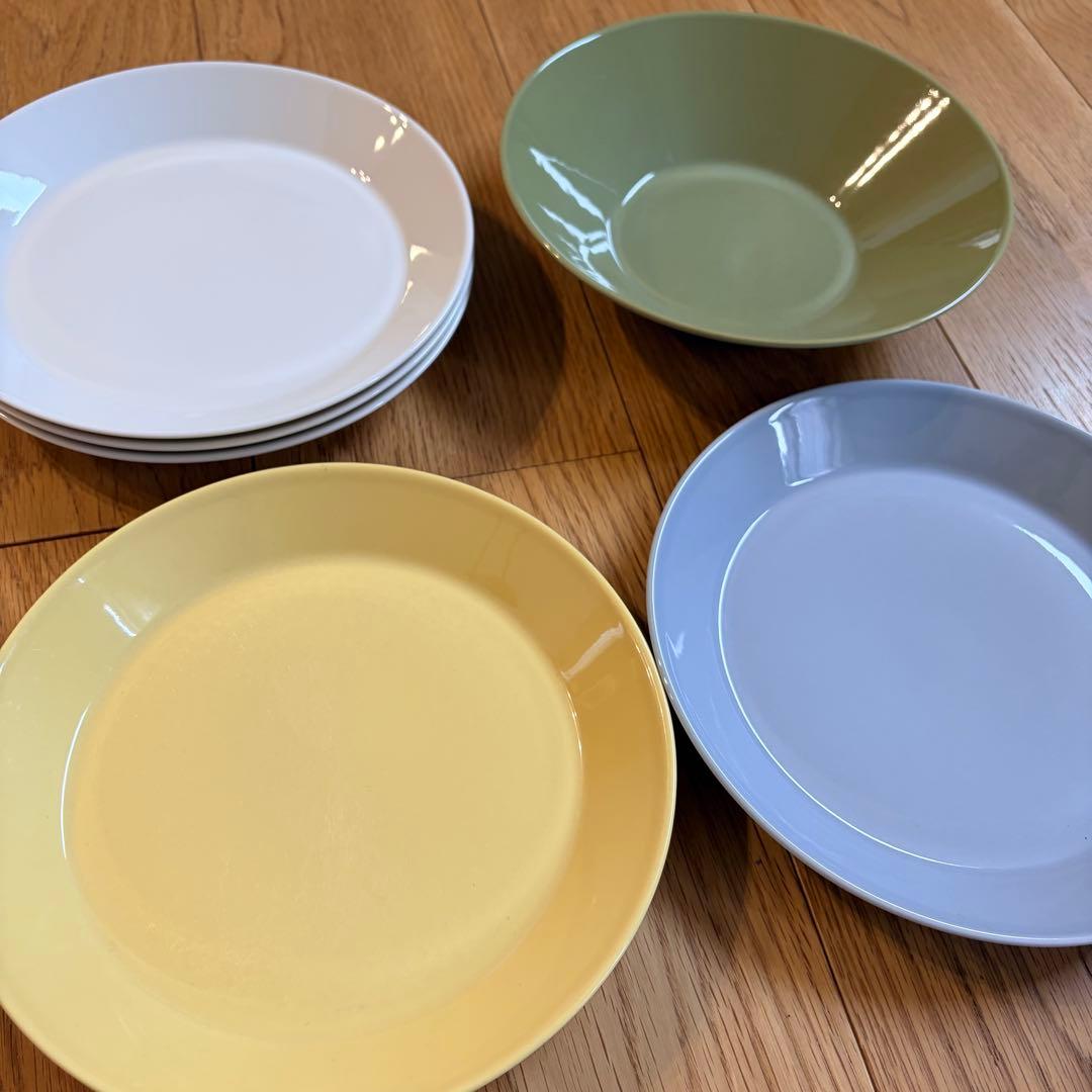 値下げ⭐️希少 Teema プレート 4色6枚セット