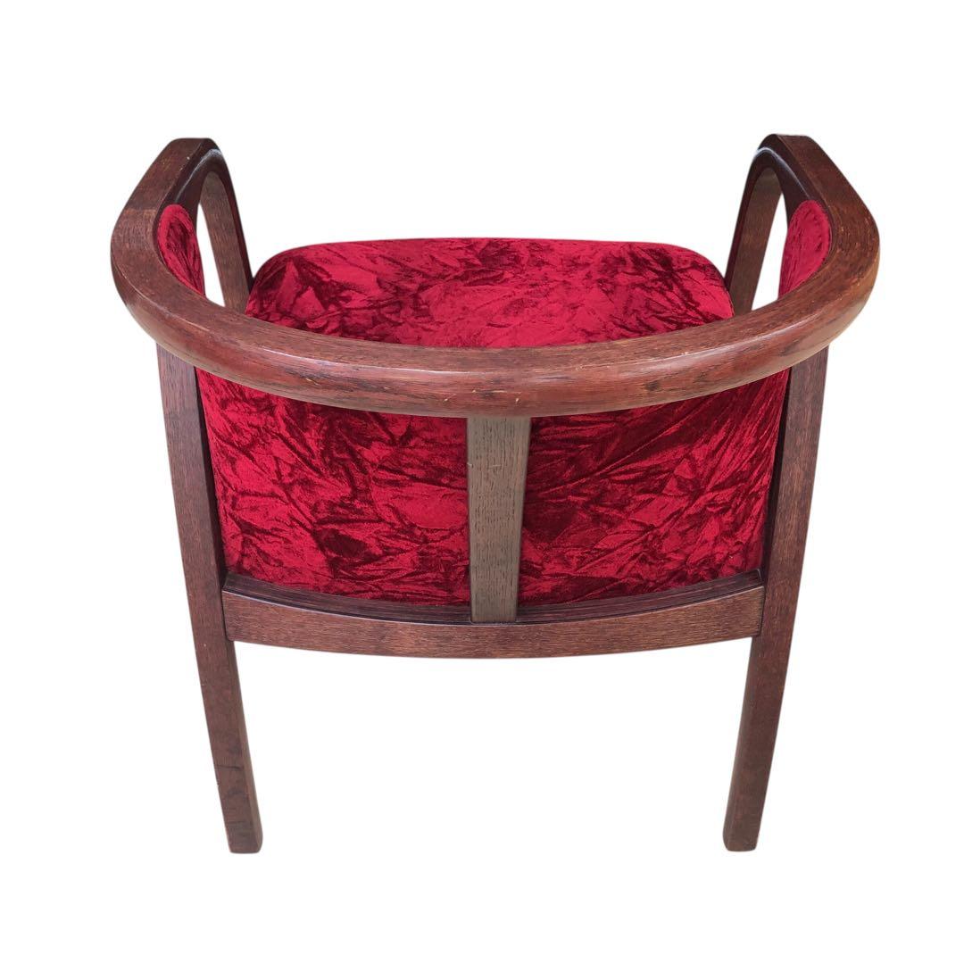 天童木工 アームチェア 曲げ木 ベロア生地 ヴィンテージ・アンティーク家具