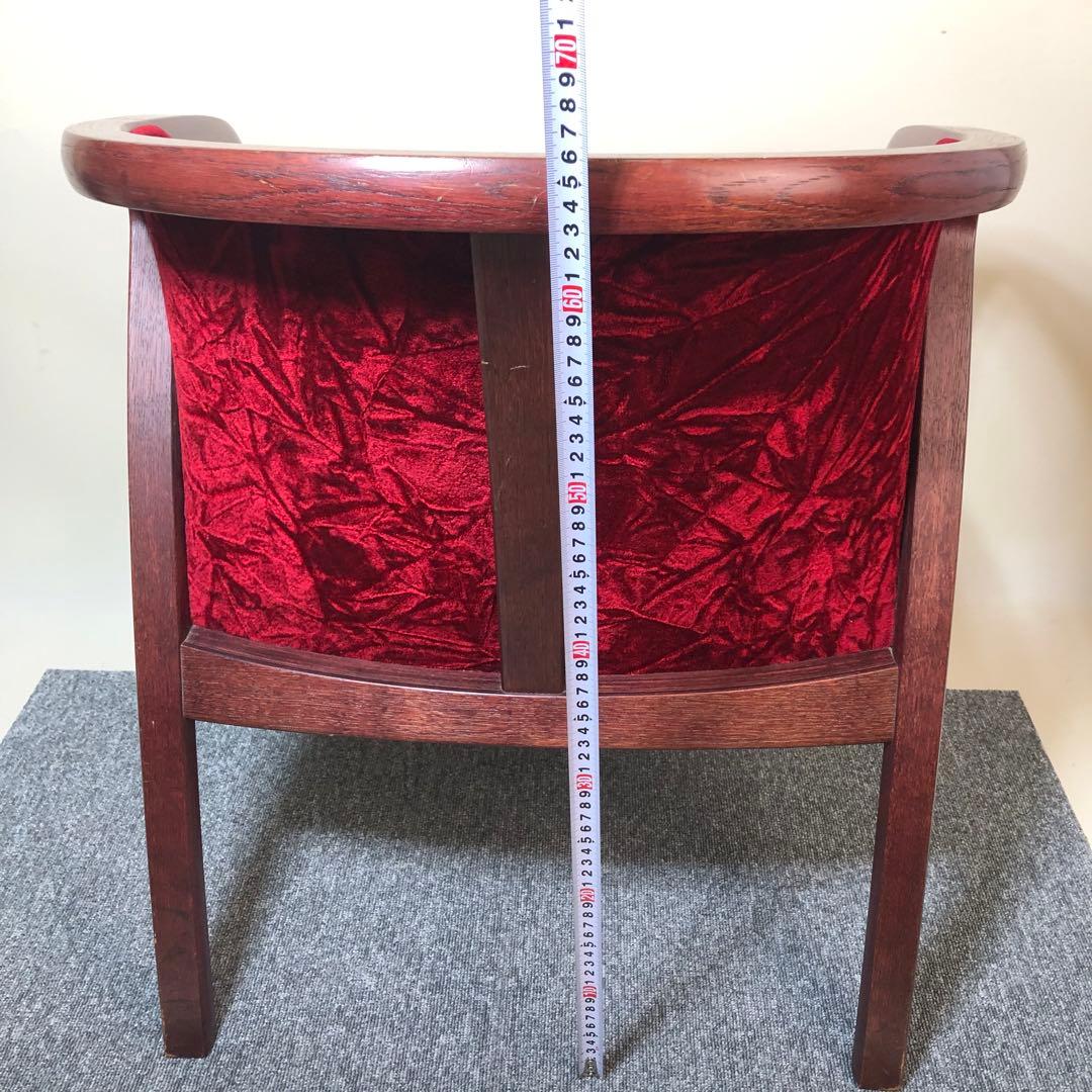 天童木工 アームチェア 曲げ木 ベロア生地 ヴィンテージ・アンティーク家具