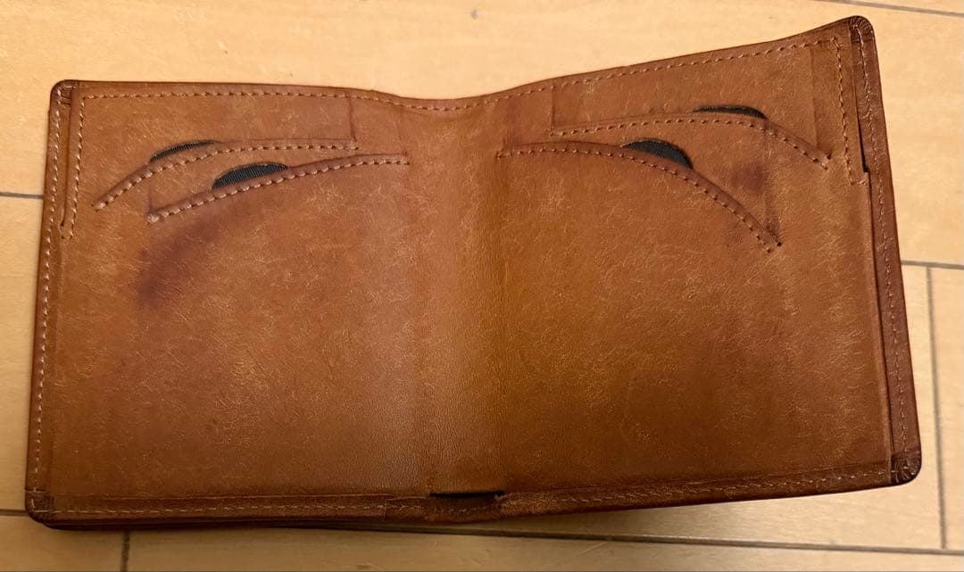 【本体のみ】SEASAR Integral 二つ折り財布 コニャック