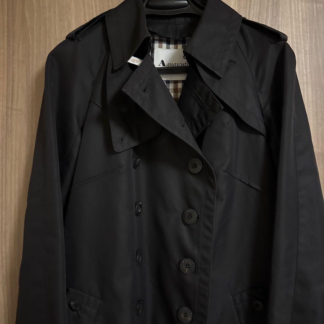 ミミ太郎さん専用Aquascutumアクアスキュータム トレンチコート黒 美品！