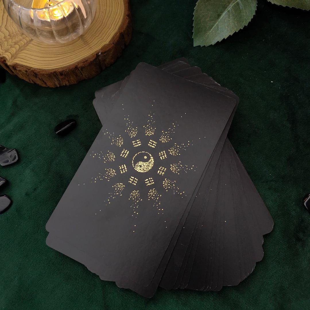 【正規品オラクルカード】墨絵×金箔の静かな美しさ✨幽玄な天空と古代神話のオラクル