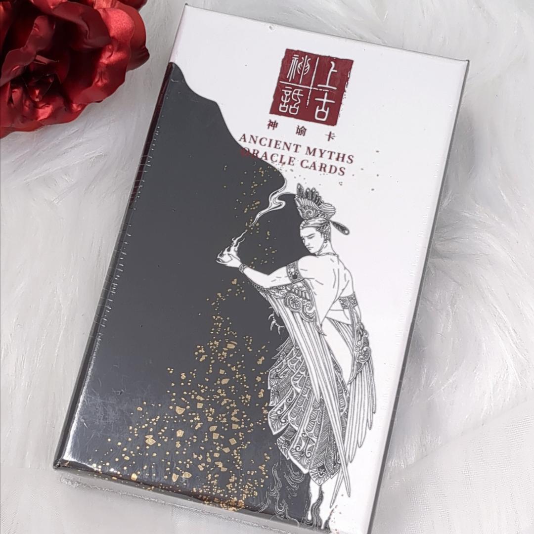【正規品オラクルカード】墨絵×金箔の静かな美しさ✨幽玄な天空と古代神話のオラクル