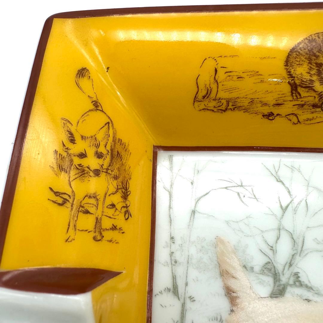Hermes エルメス 置き灰皿 小物入れ テリア 狩猟犬 狩り