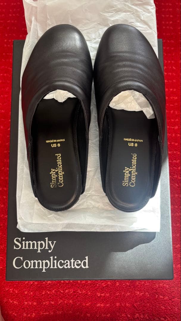 靴 simplycomplicated relux mule black US8