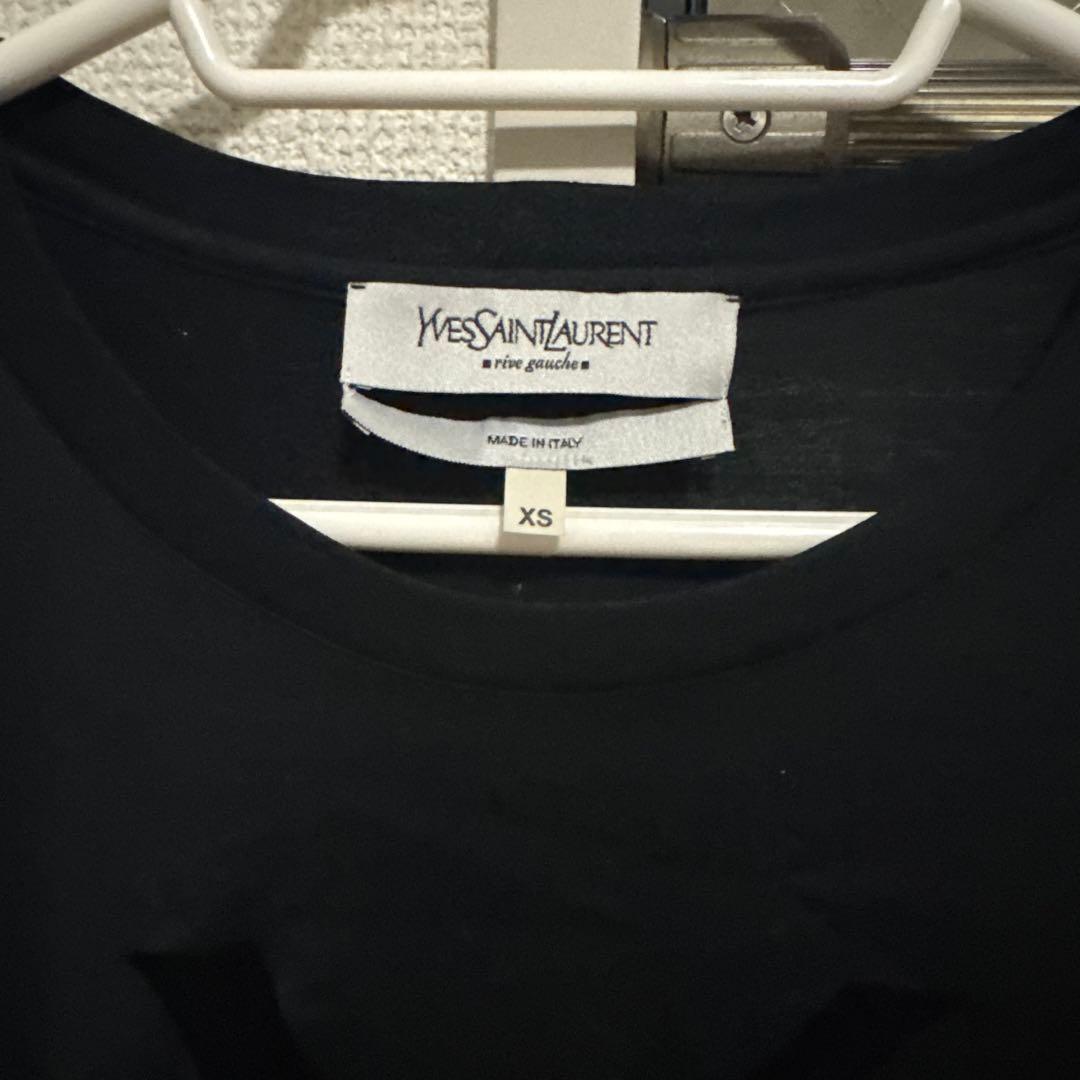 美品 イブサンローラン Yves Saint-Laurent　長袖 Tシャツ 黒