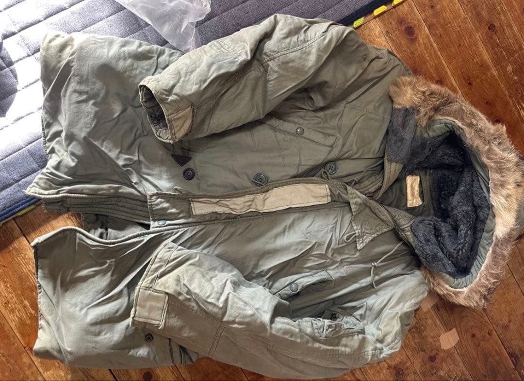 米軍実物　放出品　N-3B フライトジャケット Lサイズ　71年