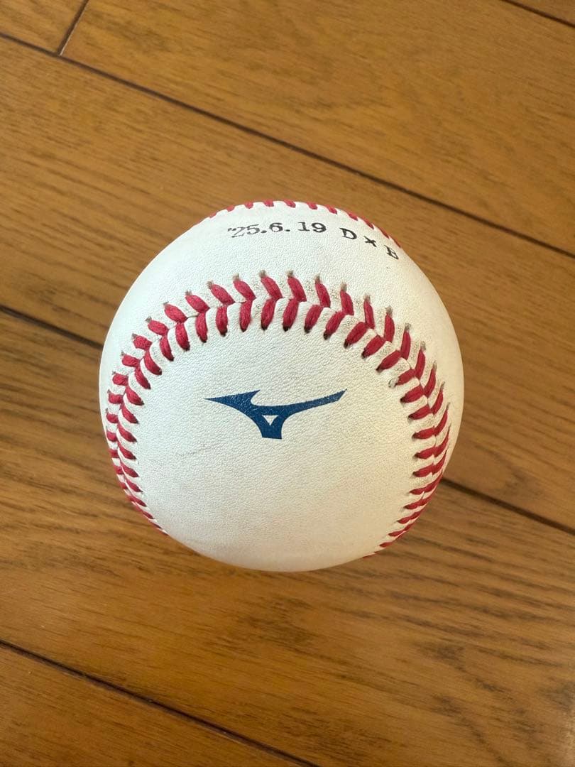 2025年6月19日　中日ドラゴンズvsオリックス・バファローズ　試合球