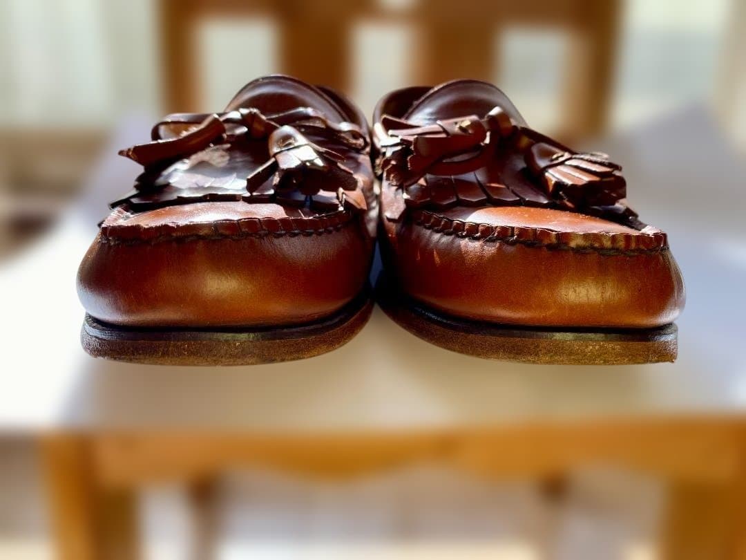 ★ＵＳＡ製 ラルフローレン★ タッセル フリンジ ローファー US8.5 茶色