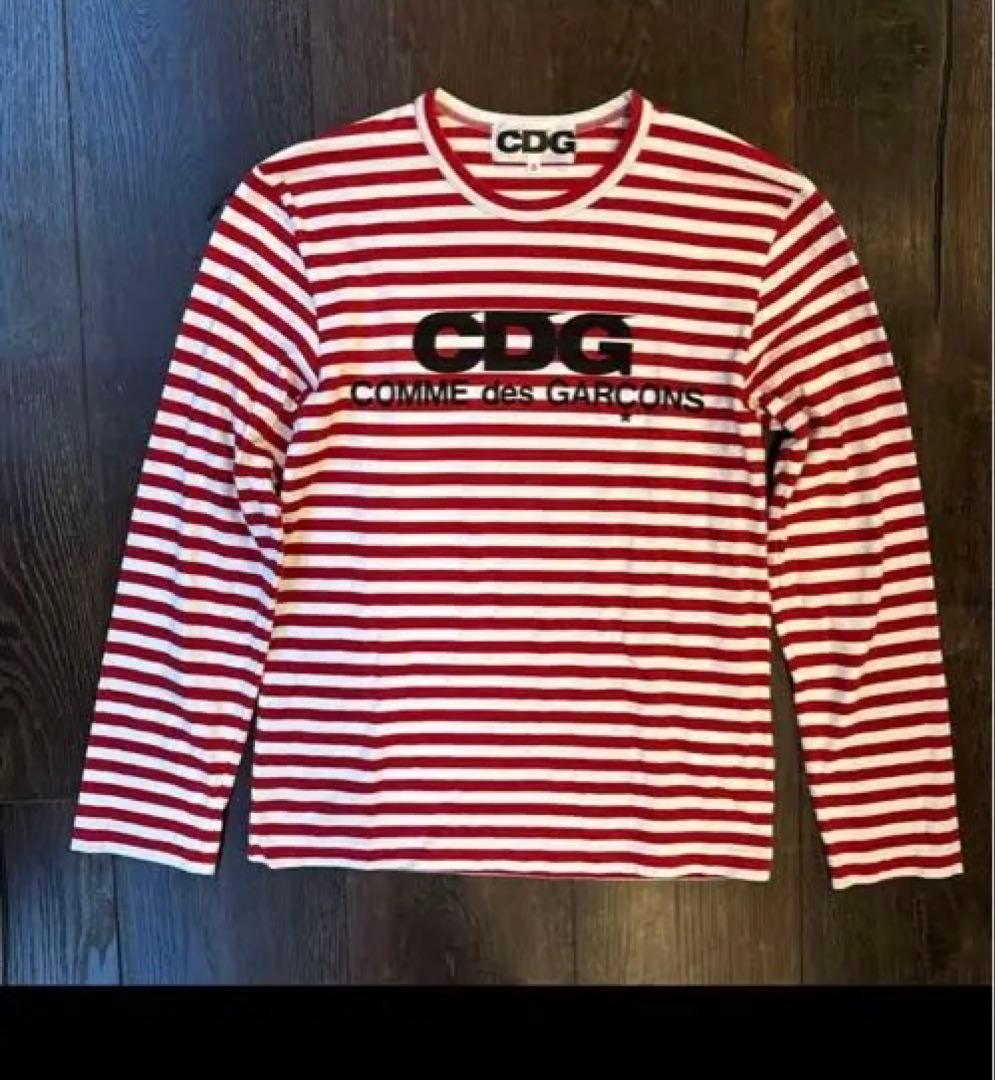 CDG コムデギャルソン　 赤白　長袖　che 着用