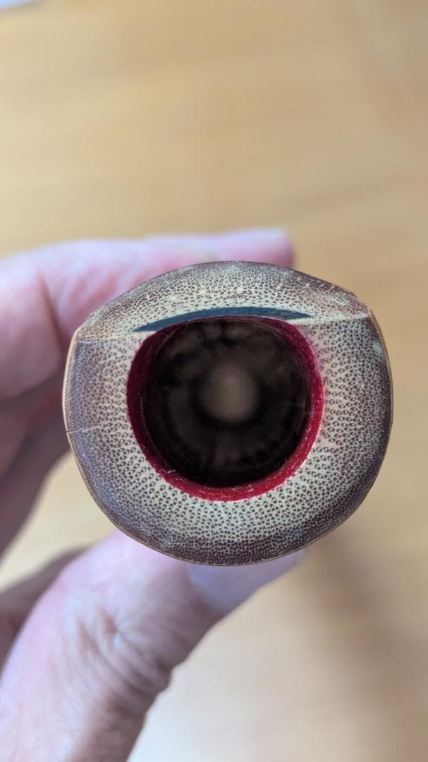 コ*ん様 尺八 二本継ぎ地無し 有聲1.8（D）　１尺８寸　５孔　REIZAN