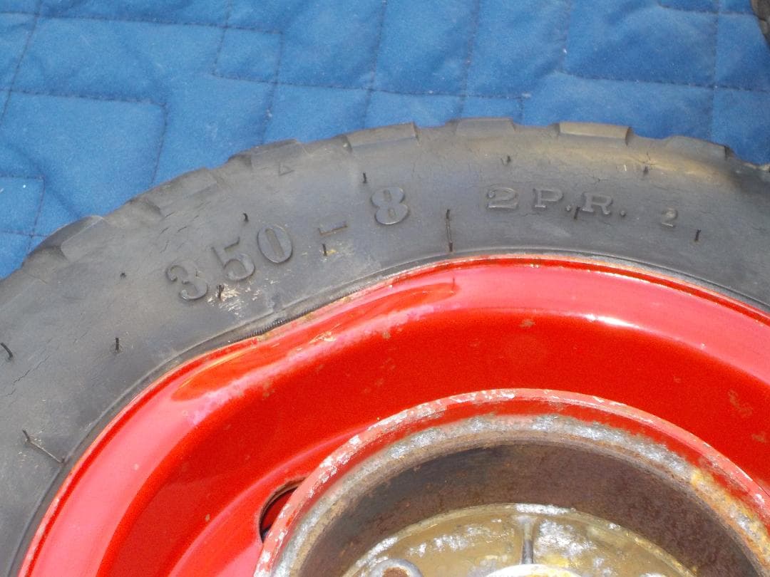 【モンキー・ゴリラ】純正タイヤ・ホイール　中古２本セット　赤