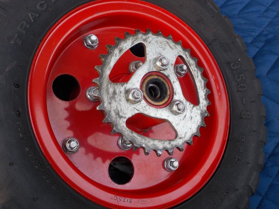 【モンキー・ゴリラ】純正タイヤ・ホイール　中古２本セット　赤