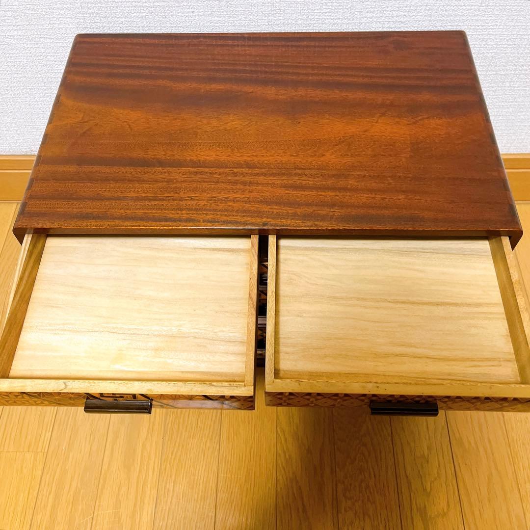 箱根寄木細工 小引き出し 4段 5杯 小箪笥 民芸家具 伝統工芸品 小物入れ