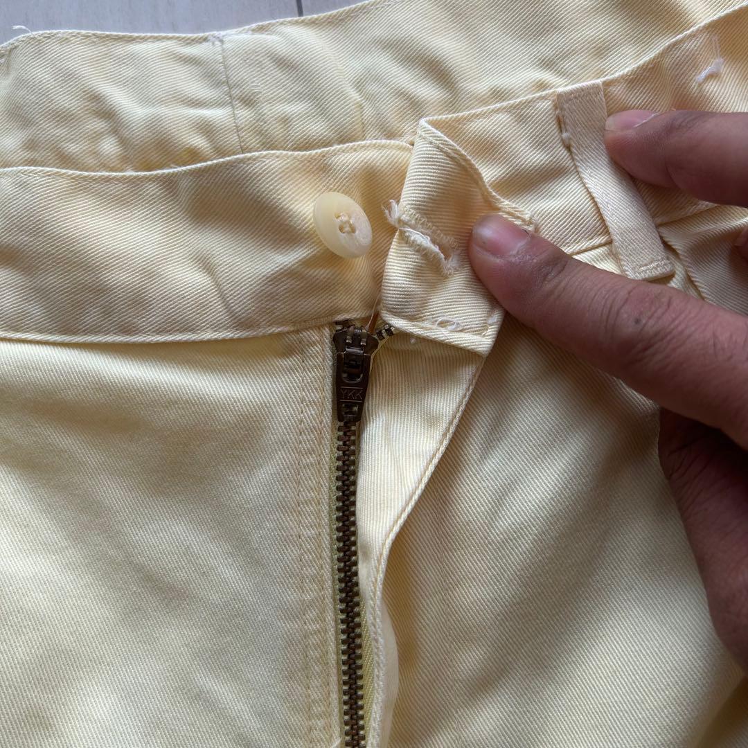 80s ポロバイラルフローレン USA製 ポロチノ 初期タグ ライトイエロー