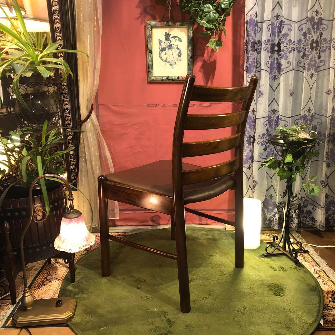 L ２70’s オールド　コロニアル ブナ無垢材　チェア